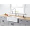 Gourmetier GKFA331810SQD Solid Surface Double Bowl Farmhouse Kitchen Sink, White GKFA331810SQD - alternate 6